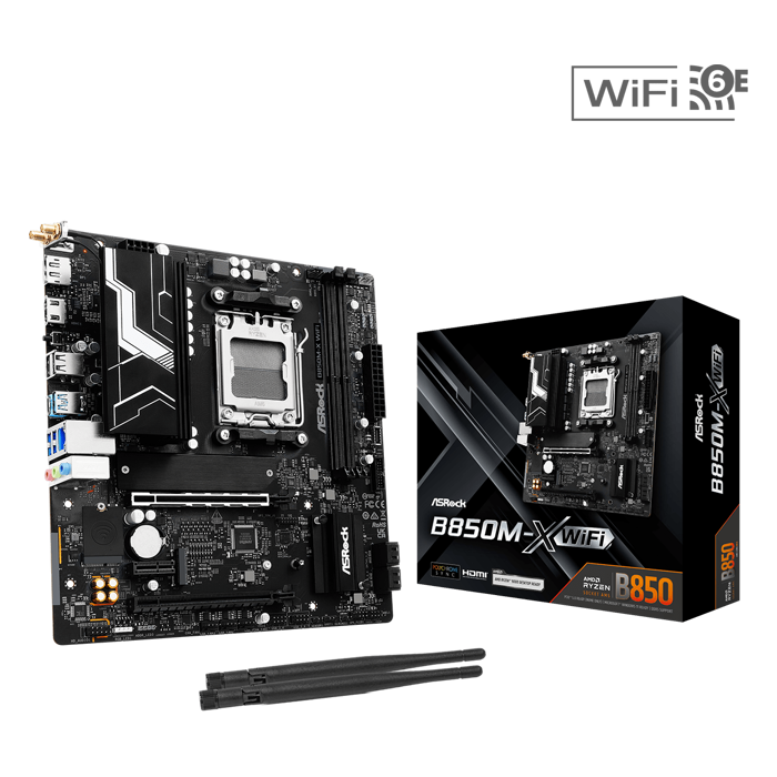 Matična ASROCK B850M-X WiFi, DDR5, S.AM5