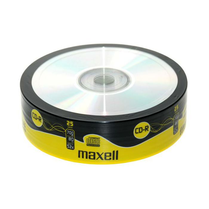 Maxell CD-R 52x, 700MB 25 kom shrink