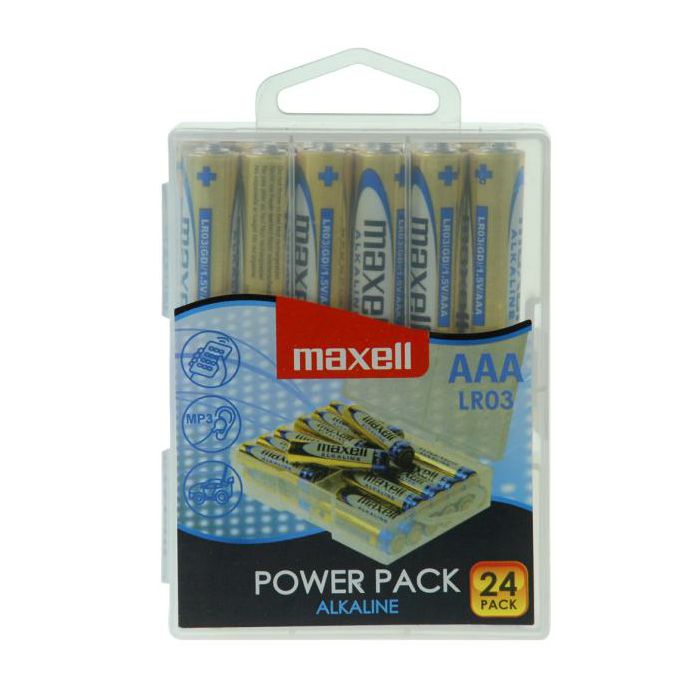 Maxell alkalne baterije LR-3/AAA, 24 komada, box