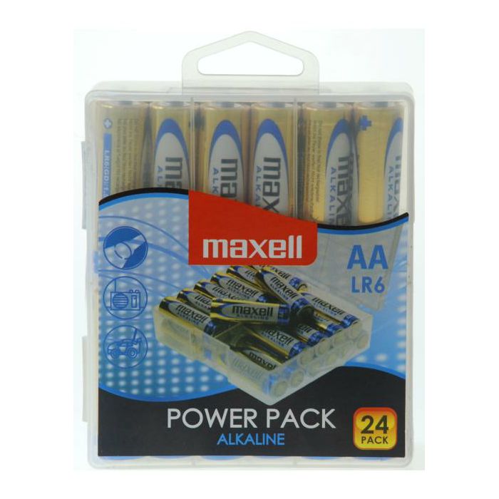 Maxell alkalne baterije LR-6/AA, 24 komada, box