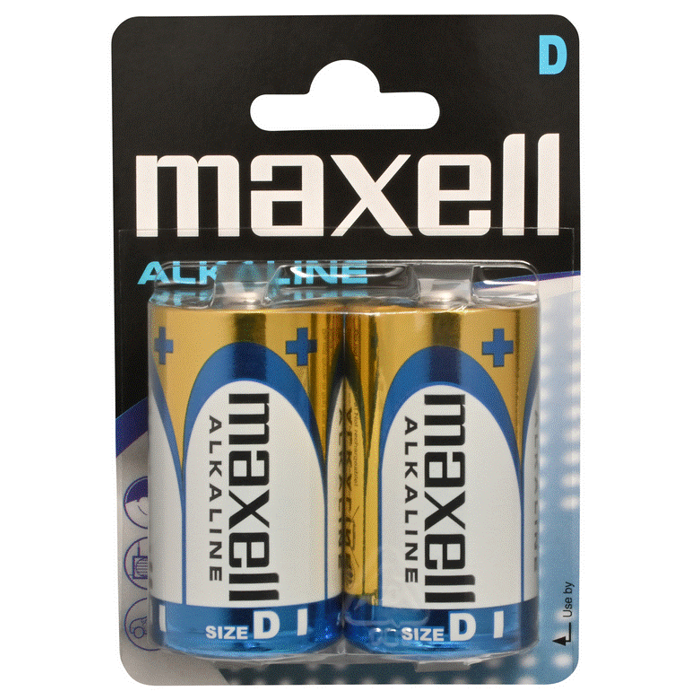 Maxell alk. baterija LR-20/D,2kom, blister