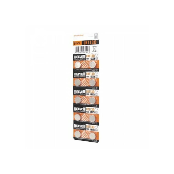 Maxell alk. dugm. baterija LR1130,10kom, 5x2