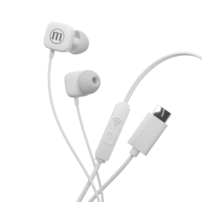 Maxell SQUARE USB-C slušalice, bijele