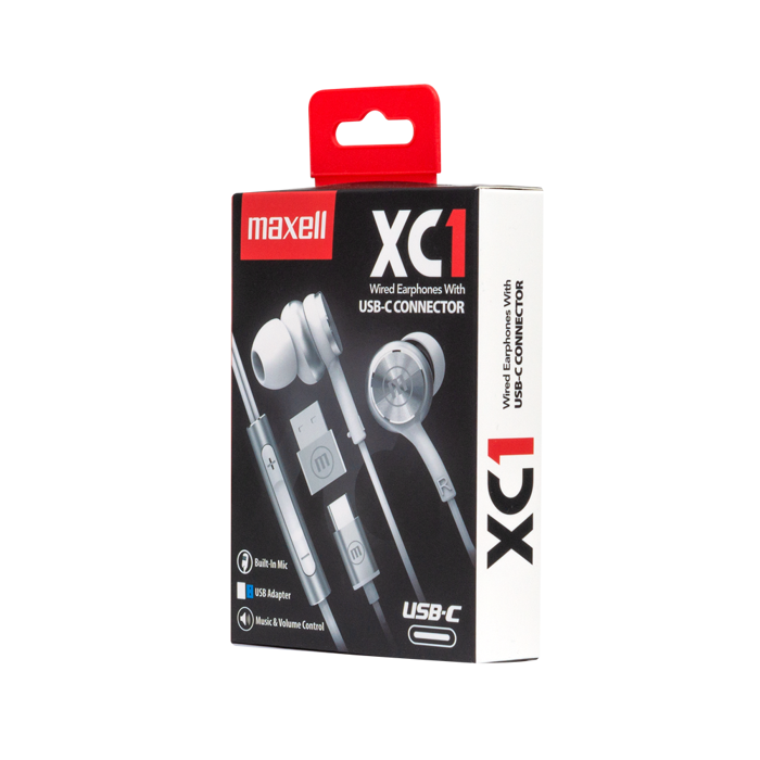 Maxell XC1 USB-C slušalice, bijele