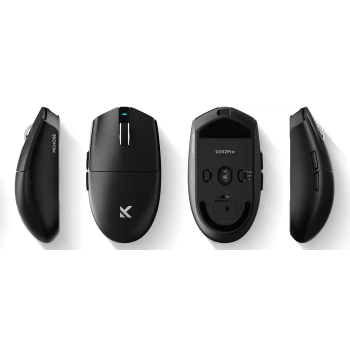 MCHOSE G3 V2 Wireless Gaming Mouse, Black, MC-G3V2-5