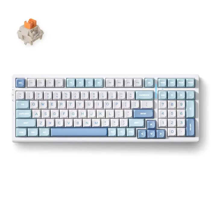 MCHOSE G98 Pro Mechanical Keyboard Blue, 98%, HW-G98S-2 /HR znakovi/