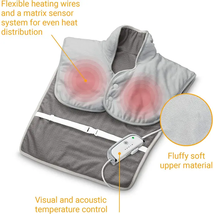 Medisana shoulder and back heating pad HP 630 (grey)