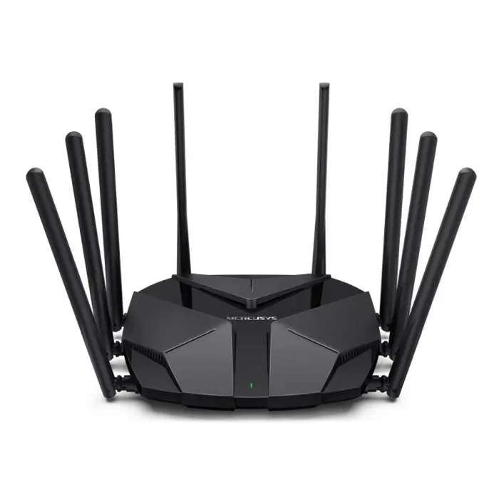 Mercusys AX600 bežični usmjerivač (Dual-Band WiFi 6 Router) 1148Mbps/4804Mbps (2.4GHz/5GHz),802.11ax/ac/a/b/g/n, 2×G-LAN, 1×G-WAN, 1× 2.5 Gbps WAN/LAN, 8x dBi fiksne omni-direkcione antene 