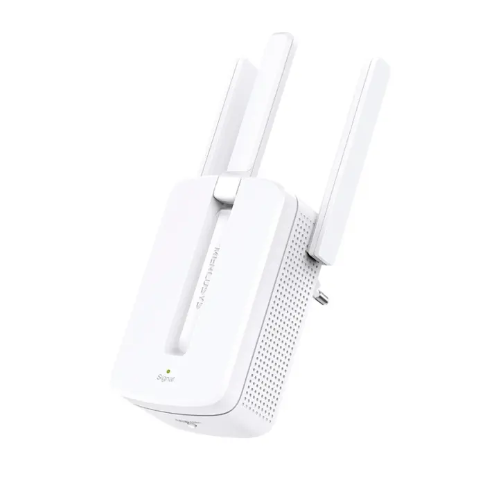 Mercusys bežični pojačivač dometa (Range Extender) 300Mbps, (2.4GHz), 802.11b/g/n, 3×vanjska antena fiksna, WPS tipka