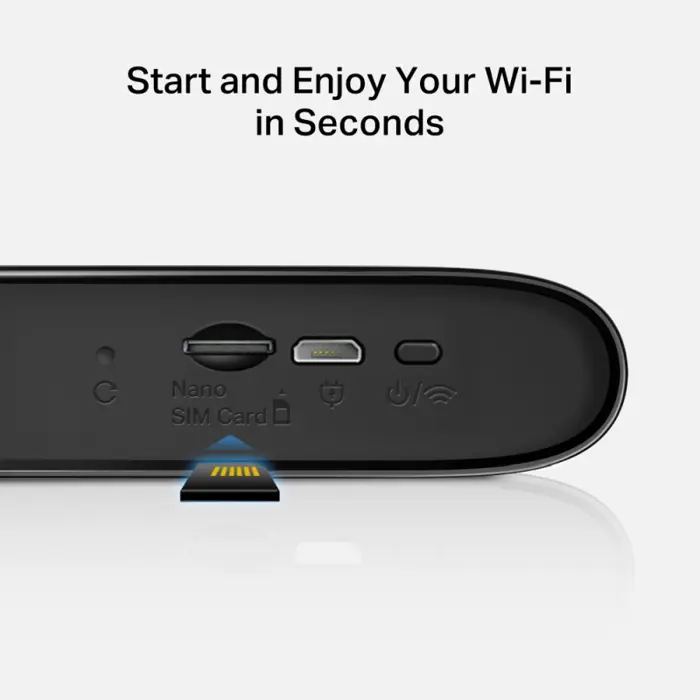 MERCUSYS MT110 150Mbps 4G LTE Mobile Wi-Fi, 150 Mbps (2.4 GHz) 4G Cat4 150/50 Mbps