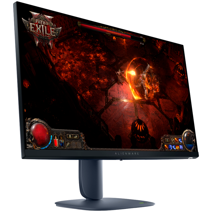 Monitor Alienware AW2725DM 27", 2560x1440, QHD, 180Hz, IPS Antiglare, 16:9, 1000:1, 400 cd/m2, NVIDIA G-SYNC + AMD FreeSync, 1ms, 178/178, 2xDP, HDMI, 2xUSB 3.2, USB-B, Tilt, Swivel, Pivot, Height Adj