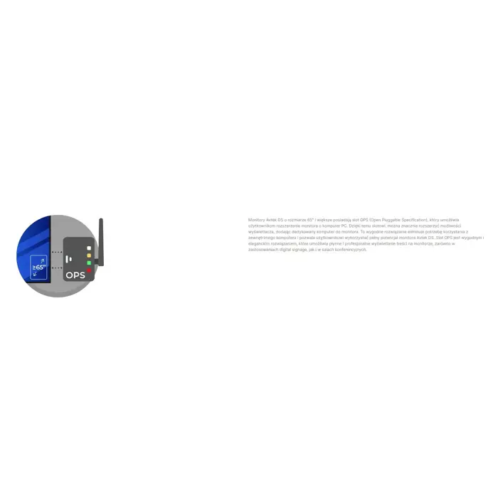 Monitor informacyjny Avtek DS2 55