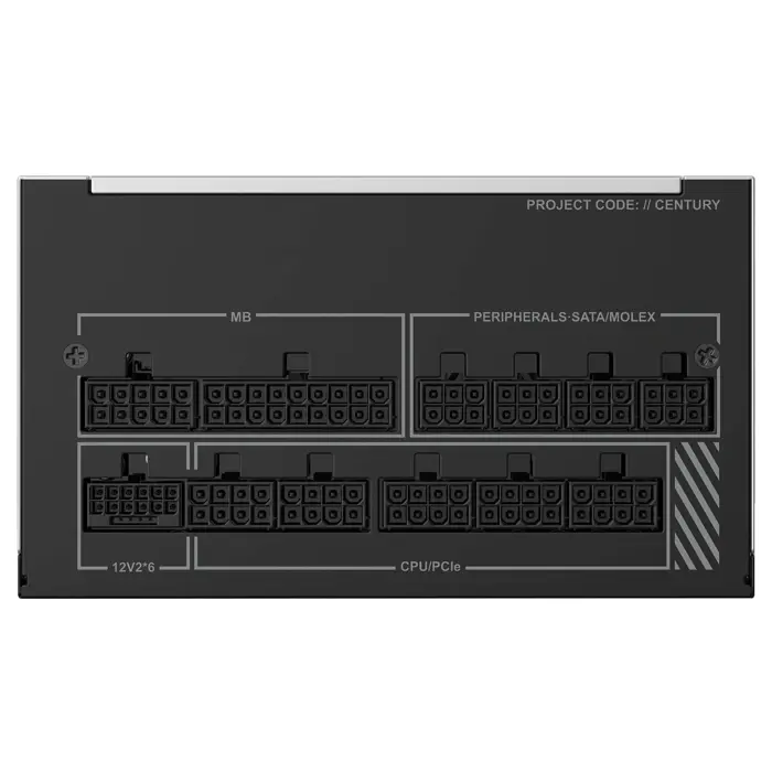Montech Century II 80 PLUS Gold napajanje, vollmodular, ATX 3.1, PCIe 5.1 - 1.050 Watt-CENTURY II 1050W