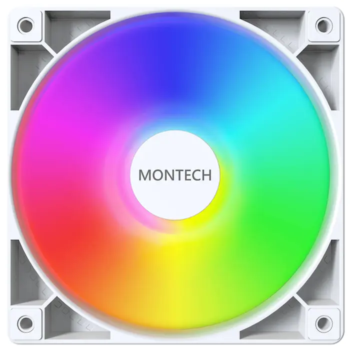 Montech GF120 PWM ARGB Lüfter - 120mm, white-GF120 ARGB PWM (W)