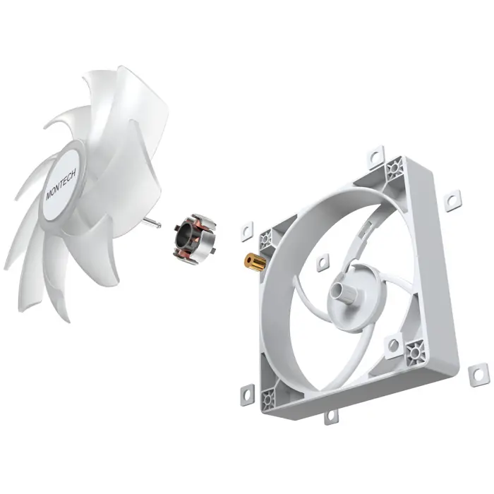 Montech GF120 PWM ARGB Lüfter - 120mm, white-GF120 ARGB PWM (W)