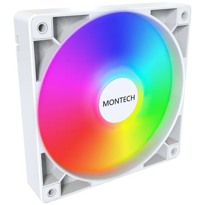 Montech GF120 PWM ARGB Lüfter - 120mm, white-GF120 ARGB PWM (W)