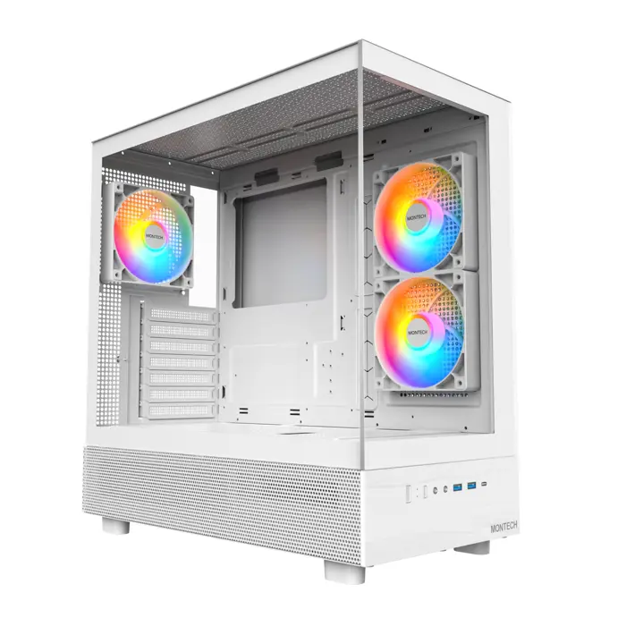 Montech XR Midi-Tower, Tempered Glass - white-XR (W)