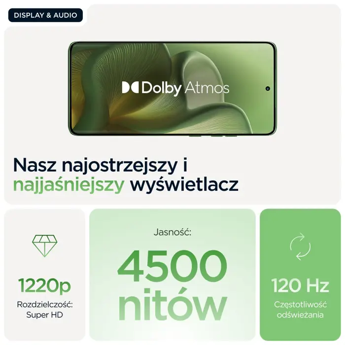 Motorola edge 60 16.9 cm (6.67") Dual SIM Android 15 5G USB Type-C 12 GB 512 GB 5200 mAh Green