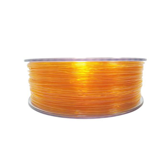 Filament for 3D, PET-G, 1.75 mm, 1 kg, orange tran