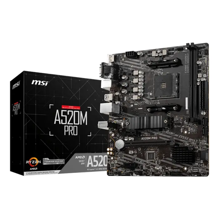 MSI A520M PRO Socket AM4 micro ATX