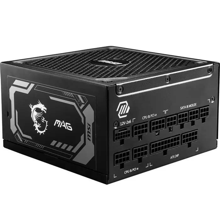 MSI MAG A1000GL PCIE5 power supply unit 1000 W 24-pin ATX ATX Black