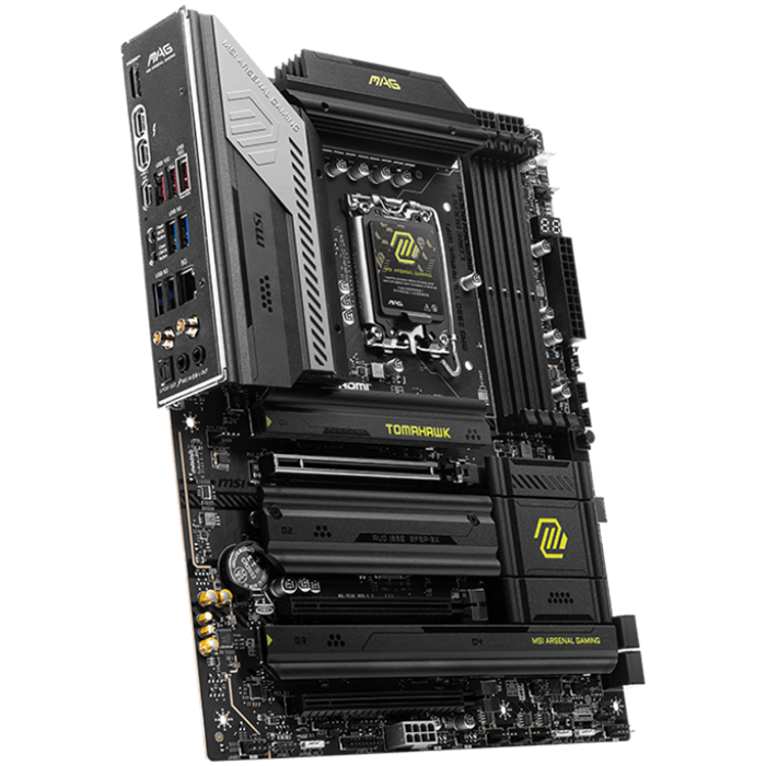 MSI MAG Z890 TOMAHAWK WIFI, LGA 1851, Dual Channel DDR5 up to 9200(OC)MHz, 3x PCIe x16 slots, 4x M.2 slot, 4xUSB 2.0, 4xUSB 5Gbps A, 3xUSB 10Gbps A, 1xUSB 10 Gbps C, 1xUSB 20Gbps C,1x HDMI, 2x Type-C