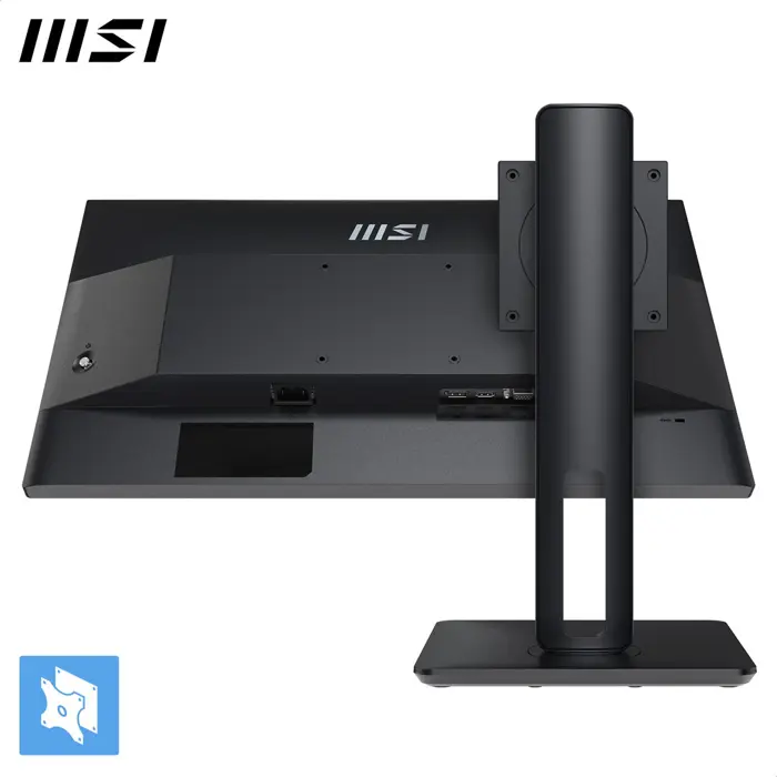 MSI Pro MP245PG 24 Inch Monitor, FHD (1920 x 1080), 100Hz, IPS, 1ms, 1x HDMI 1.4b, 1x DP 1.2a output, 1x D-Sub(VGA), Built-in Speakers, Anti-Glare, Anti-Flicker, Less Blue light, TÜV Certified, VESA, 