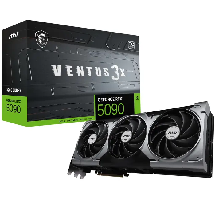 MSI VENTUS GEFORCE RTX 5090 32G 3X OC graphics card NVIDIA 32 GB GDDR7