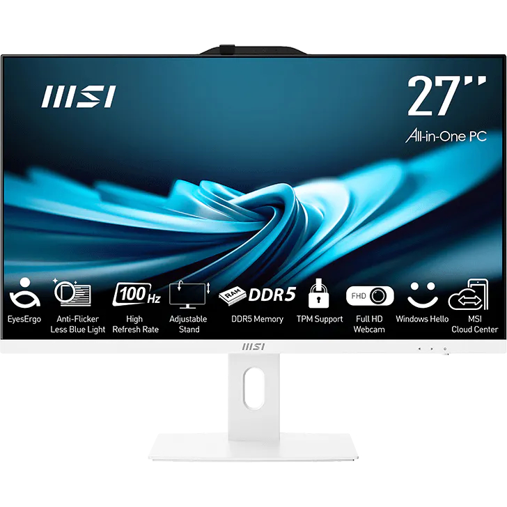 Računalo All-in-One MSI PRO AP272P 14M-1086XEU Core i3 / 16 GB RAM / 512 GB SSD / 27" FHD / Windows 11 Pro (bijelo)