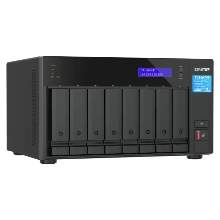 NAS server for 8 disks, 32GB ram, ".5GB network, 2x TB4