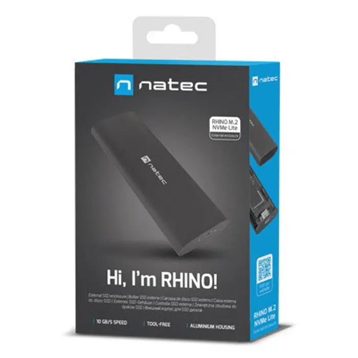 NATEC NKZ-2286 Rhino M.2 NVMe Lite storage drive enclosure
