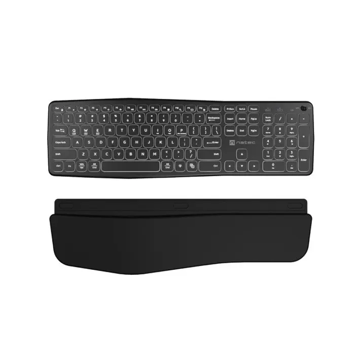 NATEC PORIFERA US WIRELESS BLUETOOTH + 2.4GHZ X-SCISSOR KEYBOARD BACKLIGHT ERGONOMIC