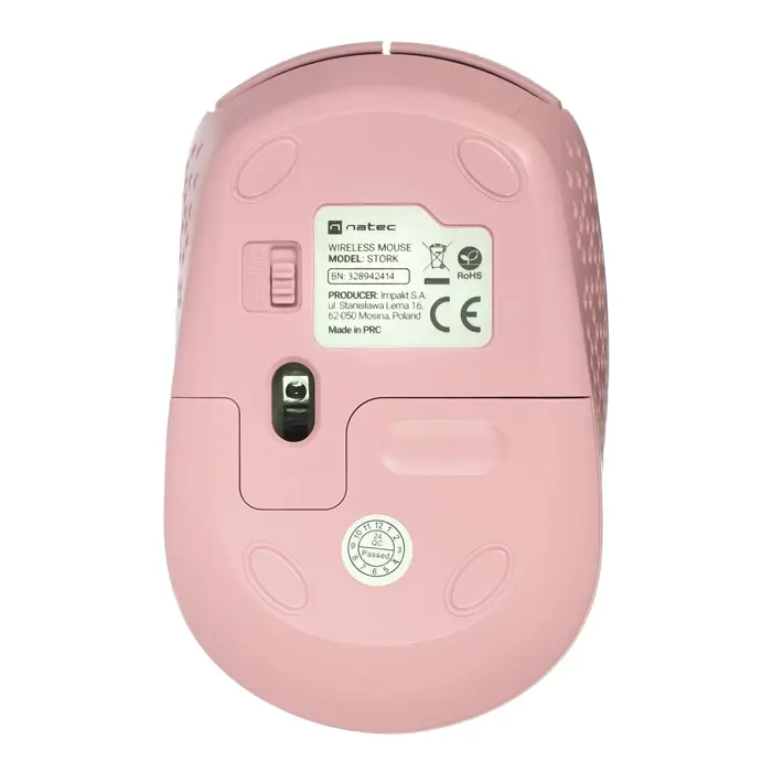 NATEC STORK mouse Home Ambidextrous Bluetooth + USB Type-A Optical 1600 DPI