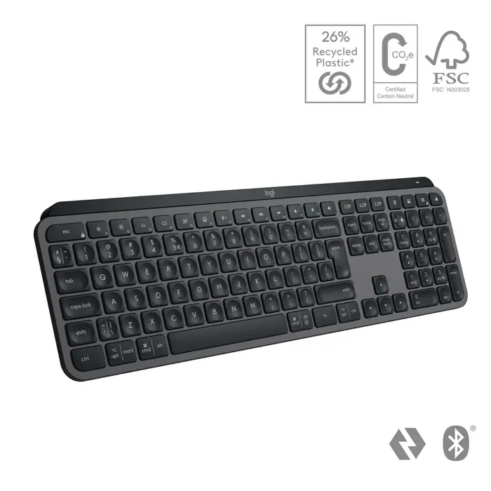 NL Logitech MX Keys S Wireless Keyboard Graphite US Layout