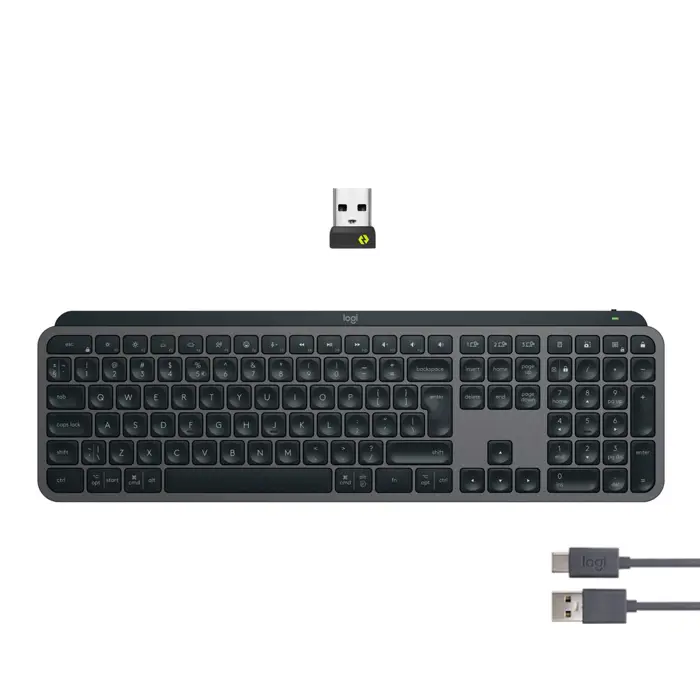 NL Logitech MX Keys S Wireless Keyboard Graphite US Layout