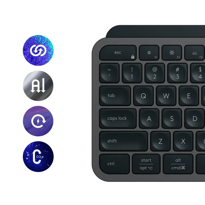 NL Logitech MX Keys S Wireless Keyboard Graphite US Layout