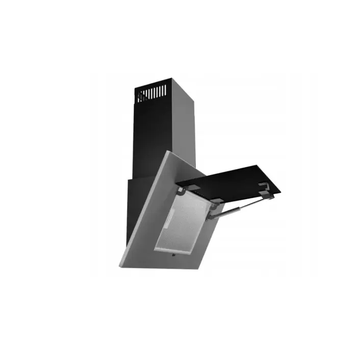 Okap AKPO WK-4 NERO 2.0 60 SZARY/CZARNE SZKŁO T300 Liniowy LED/Siłownik