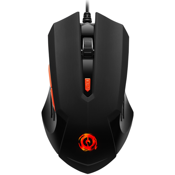 Optical Gaming Mouse with 6 programmable buttons, Pixart optical sensor, 4 levels of DPI and up to 3200, 3 million times key life, 1.65m PVC USB cable,rubber coating surface and colorful RGB lights, s