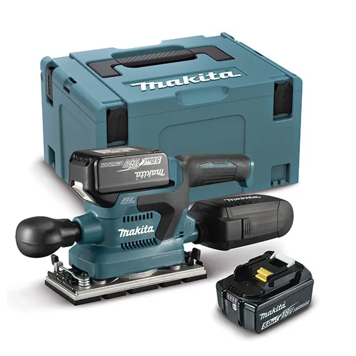 Oscillating sander 18V MAKITA DBO380RTJ 93x185mm 2x5Ah