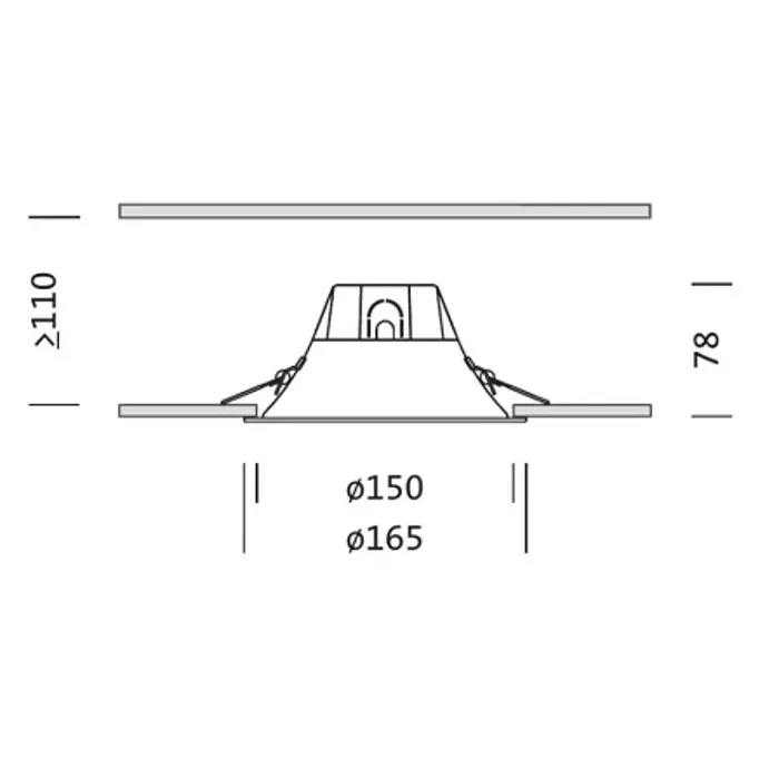 Osram dowlight Punctoled 13W, 1050lm, 3000K, fi 150mm