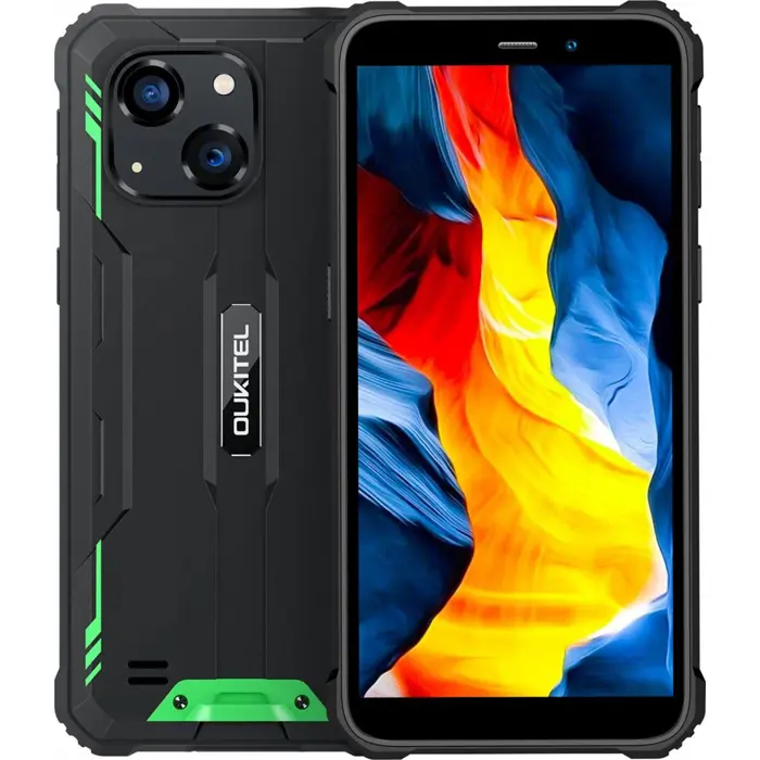Oukitel G2 6’ 4/64 DS smartphone. 6300 mAh(green) without charger