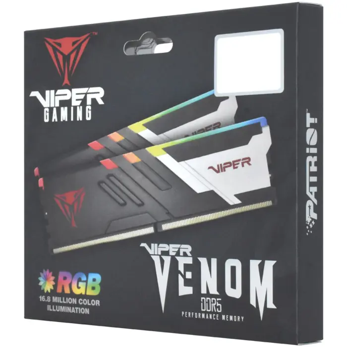 Patriot 32 GB DDR5-6600 Kit, memory (black, PVV532G660C34K, Viper Venom, XMP)