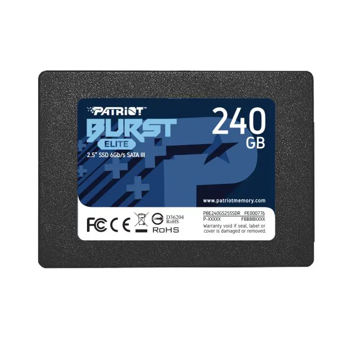 Patriot Burst Elite 240GB SSD SATA 3 2.5 " (PATSD-240GBBU)