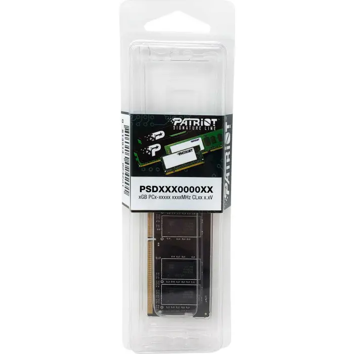 Patriot DDR4 -8 GB -3200 - CL - 22 - Single SR, RAM (black, PSD48G320081S, Signature Line)