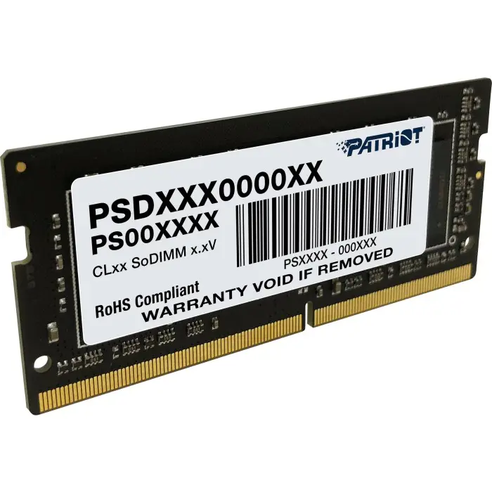 Patriot DDR4 -8 GB -3200 - CL - 22 - Single SR, RAM (black, PSD48G320081S, Signature Line)
