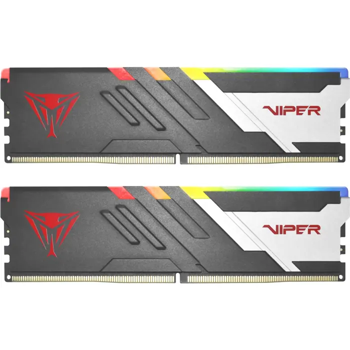 Patriot DDR5 - 32GB -6000 - CL - 36 - Dual Kit, memory (black/white, PVVR532G600C36K, Viper Venom RGB)