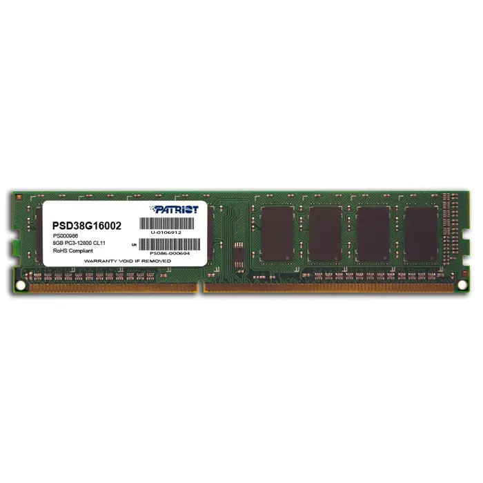 Patriot DDR3 8GB PC3-12800 (1600MHz) 1x8 GB