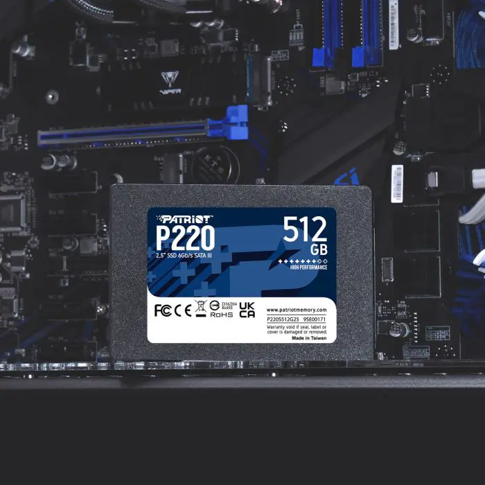 Patriot P220 512GB SSD SATA 3 2.5"
