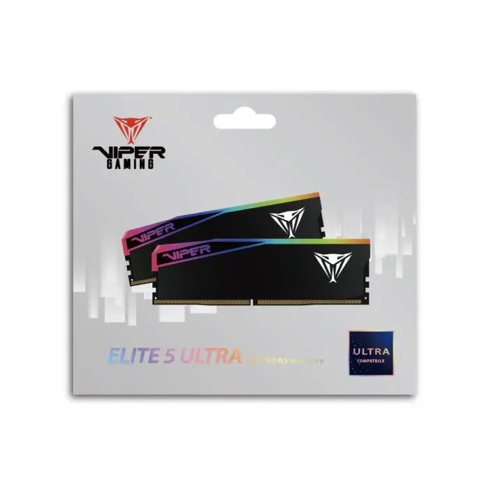 Patriot Viper Elite 5 Ultra RGB Kit 32GB (2x16GB) DDR5-6400 DIMM CL32, 1.4V