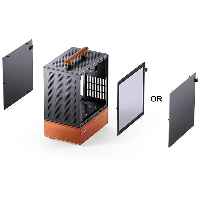 PC Case Jonsbo T7, Midi-Tower, mATX, Glass